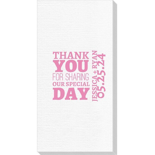 Sharing Our Special Day Deville Guest Towels